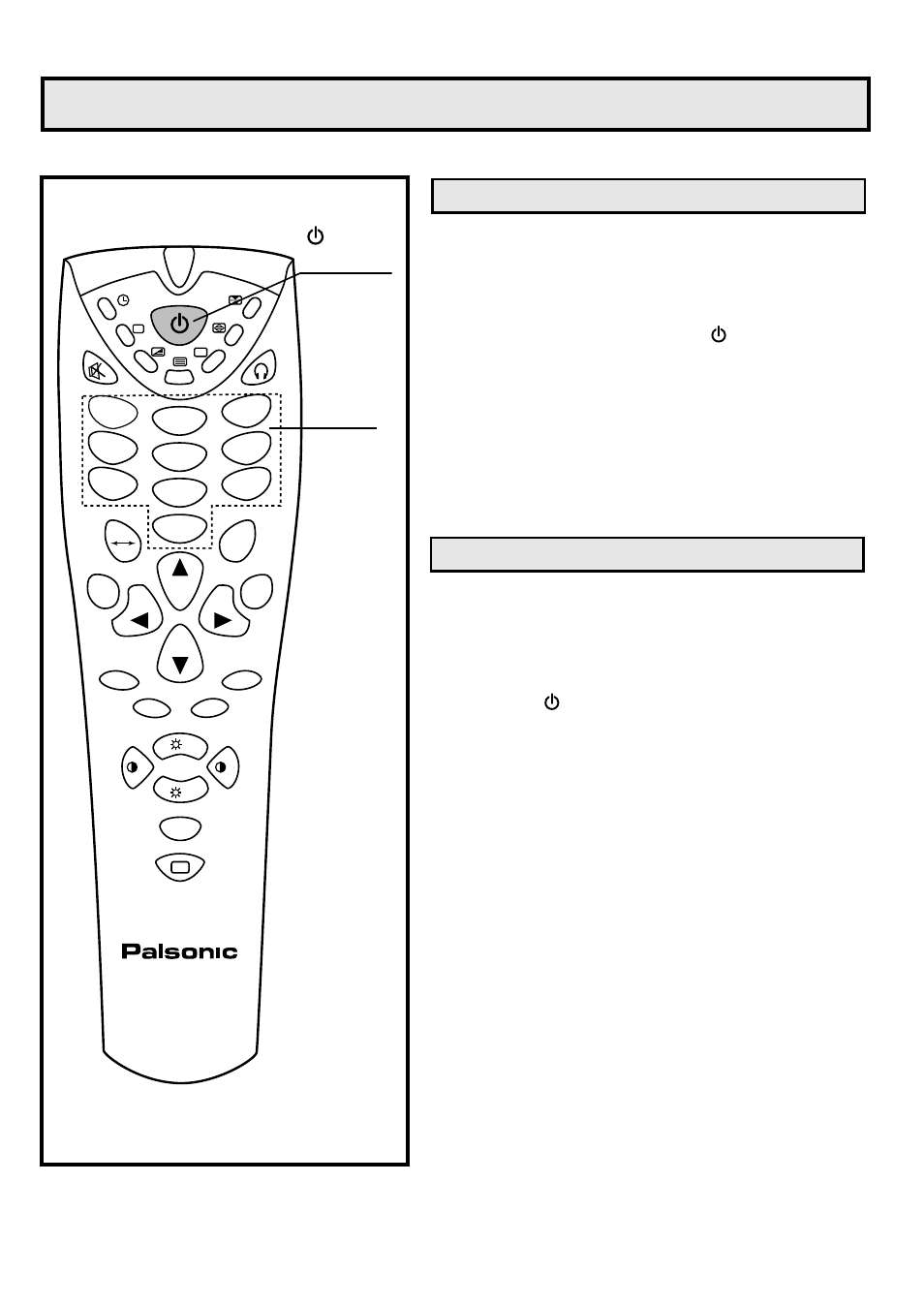 Power on/off, Turning on, Turning off | Palsonic 6845PFST User Manual | Page 12 / 33