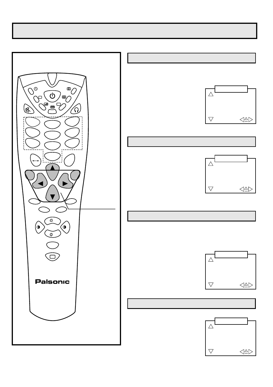 Special functions | Palsonic 6845PFST User Manual | Page 25 / 33