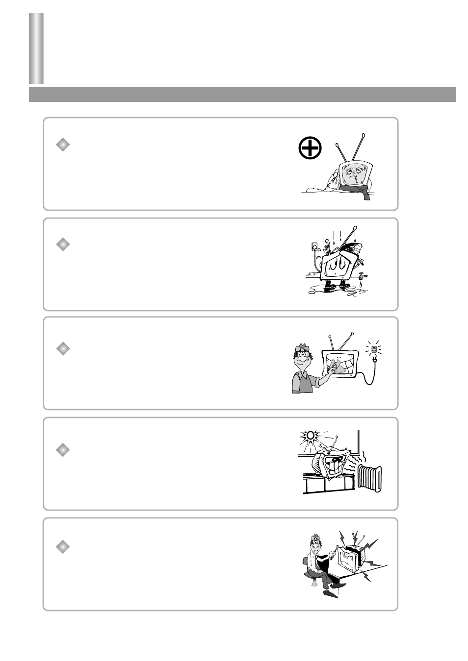 Important safety cautions | Palsonic 5125PF User Manual | Page 5 / 29