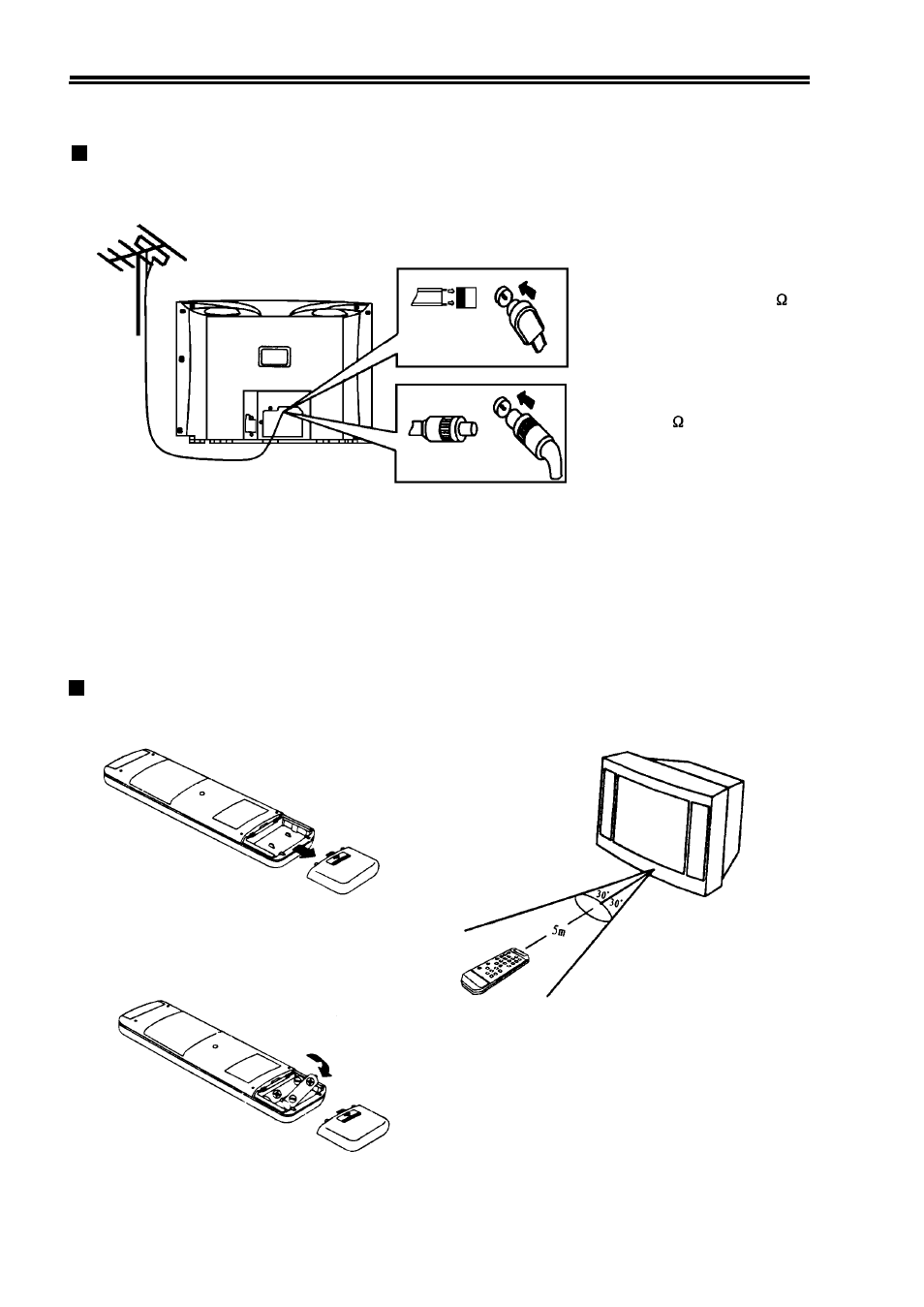 Antenna connection, Battery installation | Palsonic 6158 User Manual | Page 5 / 21
