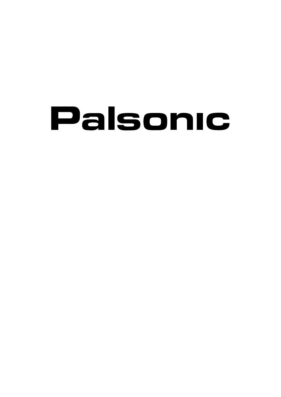 Palsonic 3490 User Manual | 18 pages