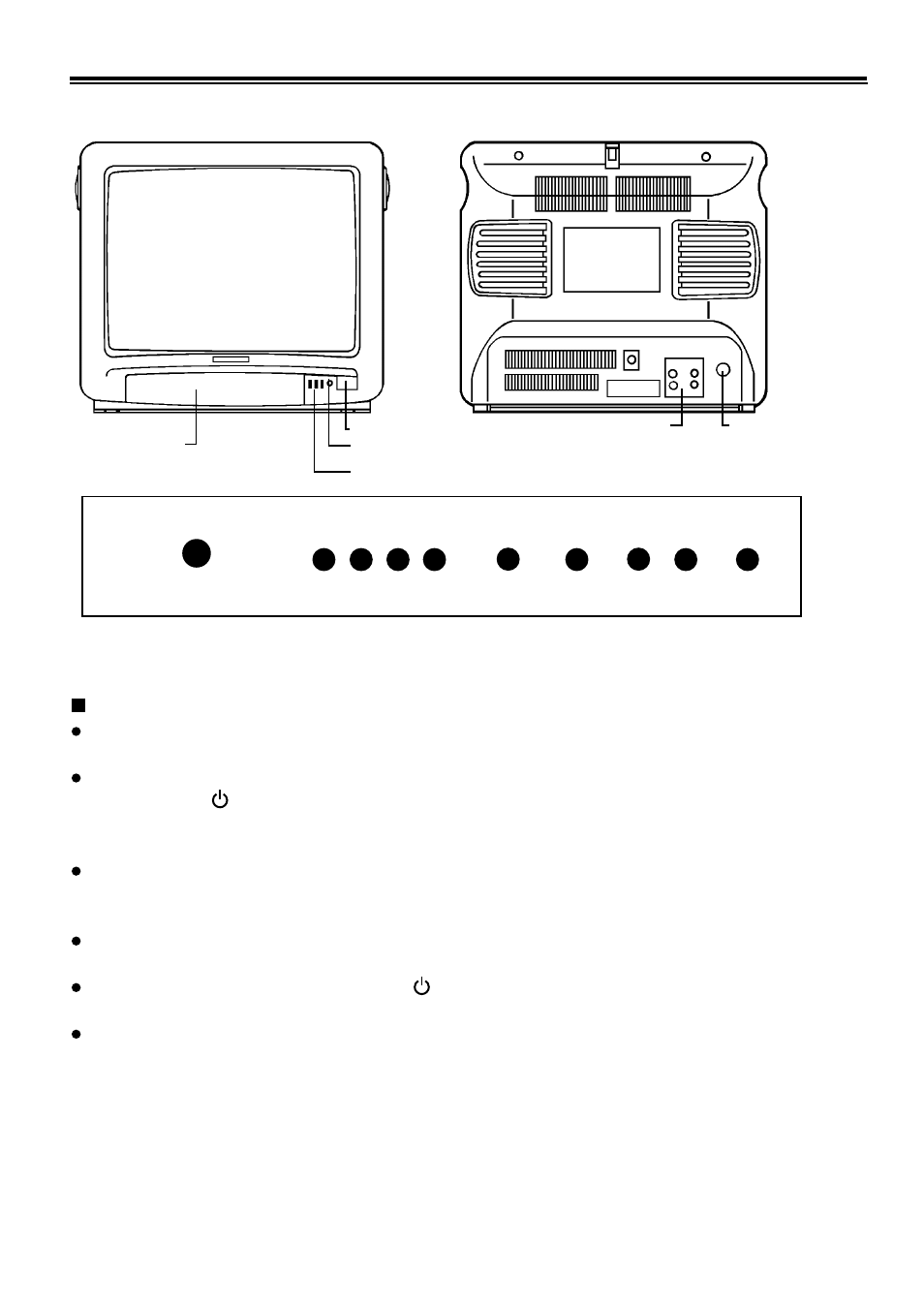 Operation instruction, Power switch and standby button | Palsonic 3490 User Manual | Page 3 / 18