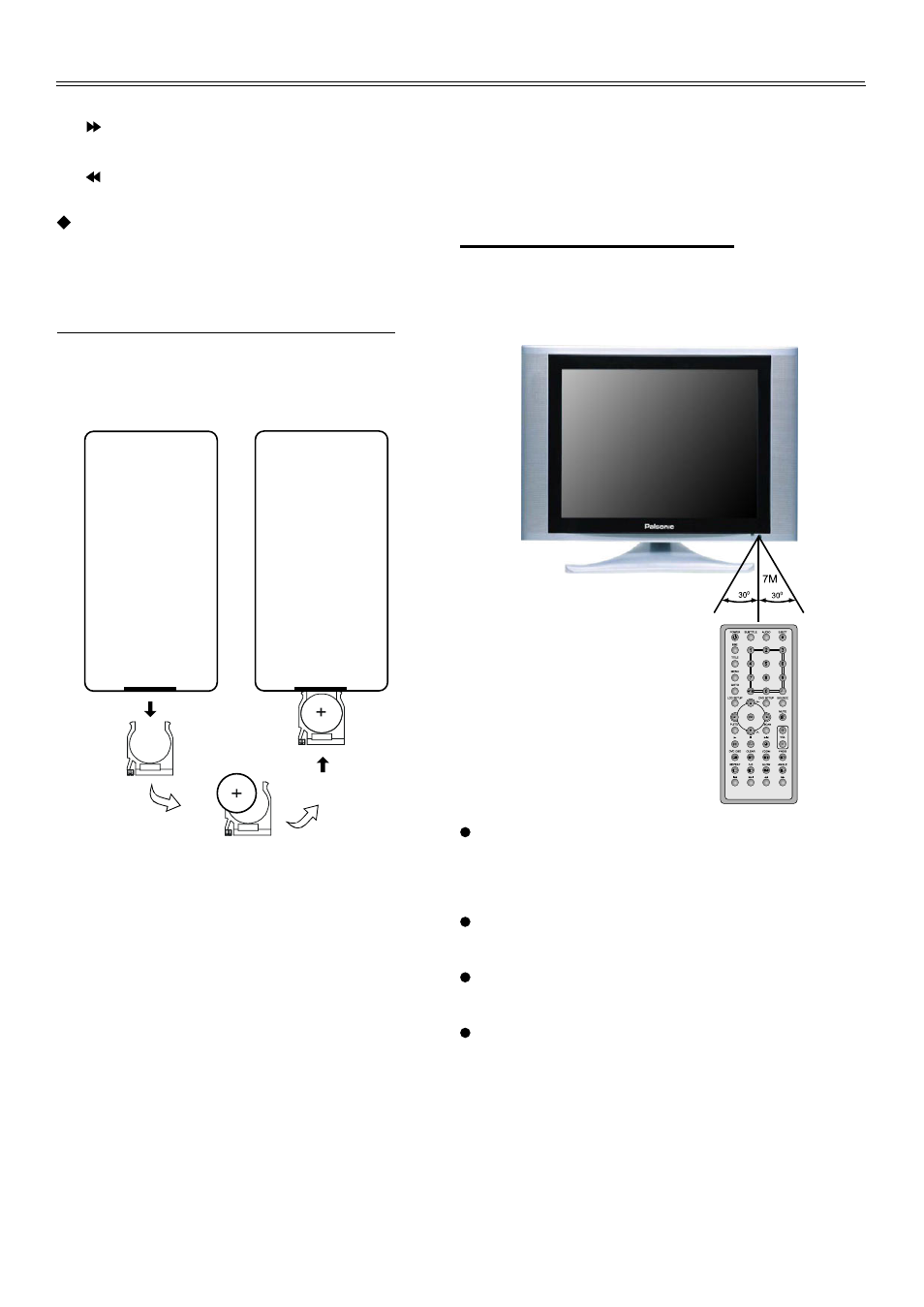 Remote control, Preparation of remote control, Using of remote control | Palsonic TFTV1720D User Manual | Page 12 / 34