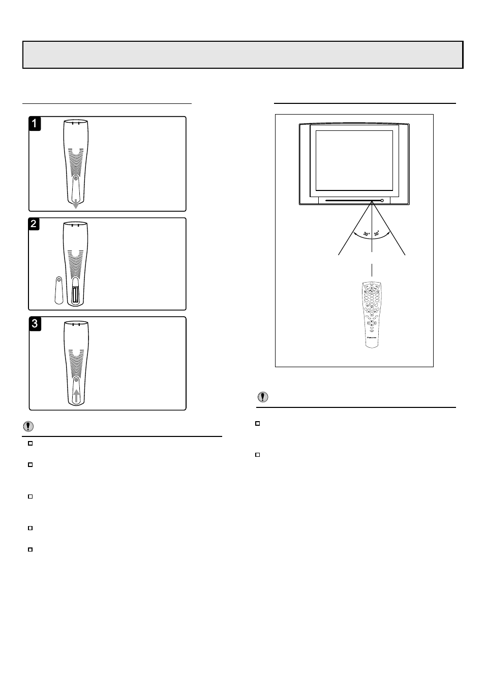 Installation, Installing batteries, Effective range of the remote | Open the battery cover. replace the battery cover, Sound s.m p.m hotel lock --/--- o k m en u | Palsonic 6850TGPF User Manual | Page 9 / 34