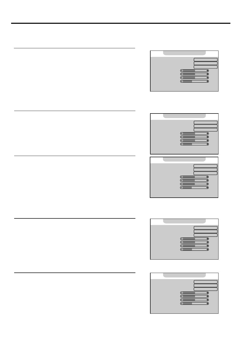 Adjustments in d-sub mode, Adjusting image horizontal size, Changing the position of image | Adjusting the phase, Adjusting the screen automatically, Loading default setting | Palsonic TFTV815S User Manual | Page 31 / 36