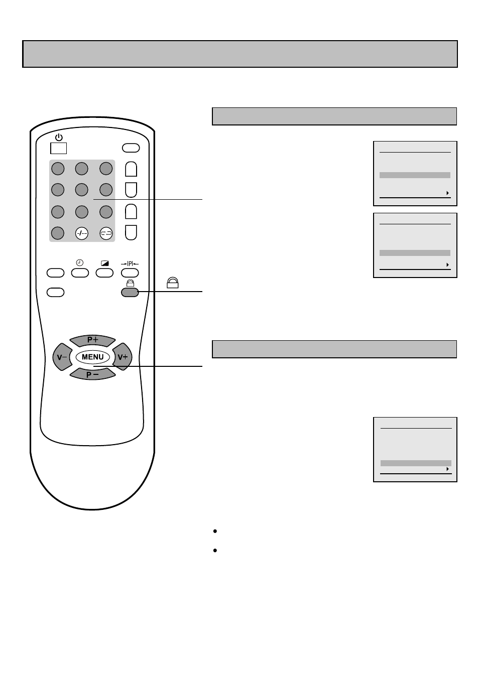 Lock setting, Hotel lock setup, Plug & play function | Palsonic 6835TK User Manual | Page 25 / 30
