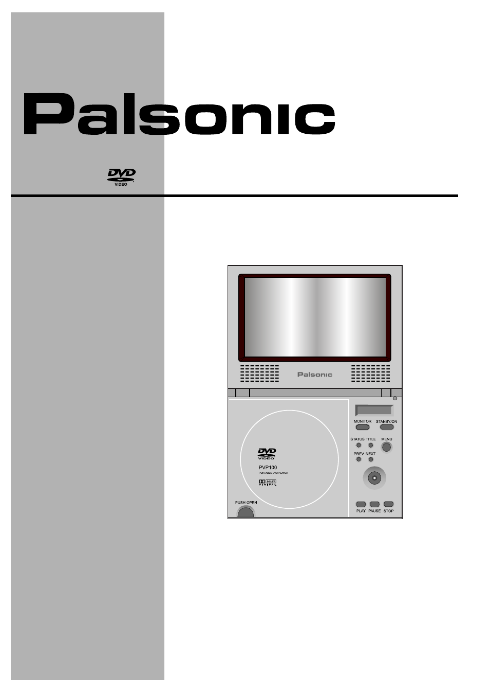 Palsonic PVP100 User Manual | 44 pages