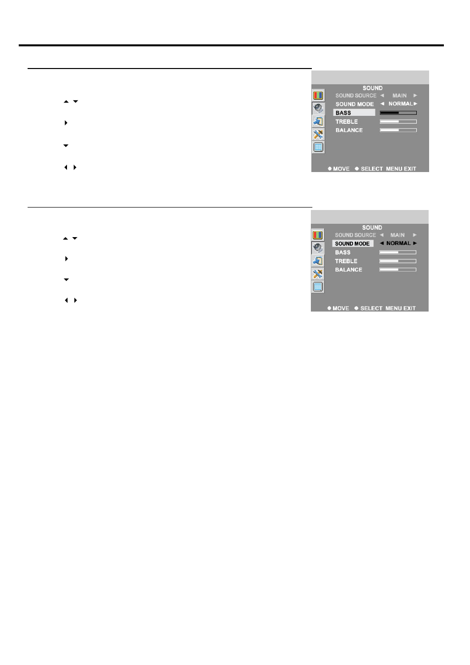 Setting sound | Palsonic TFTV812U User Manual | Page 29 / 36