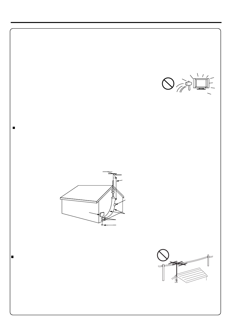 Important safety precautions, Continued) | Palsonic TFTV812U User Manual | Page 7 / 36