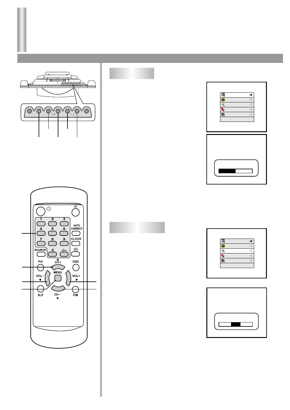 Operations in tv mode, Channel preset, Channel search | Palsonic TFTV-510 User Manual | Page 17 / 31