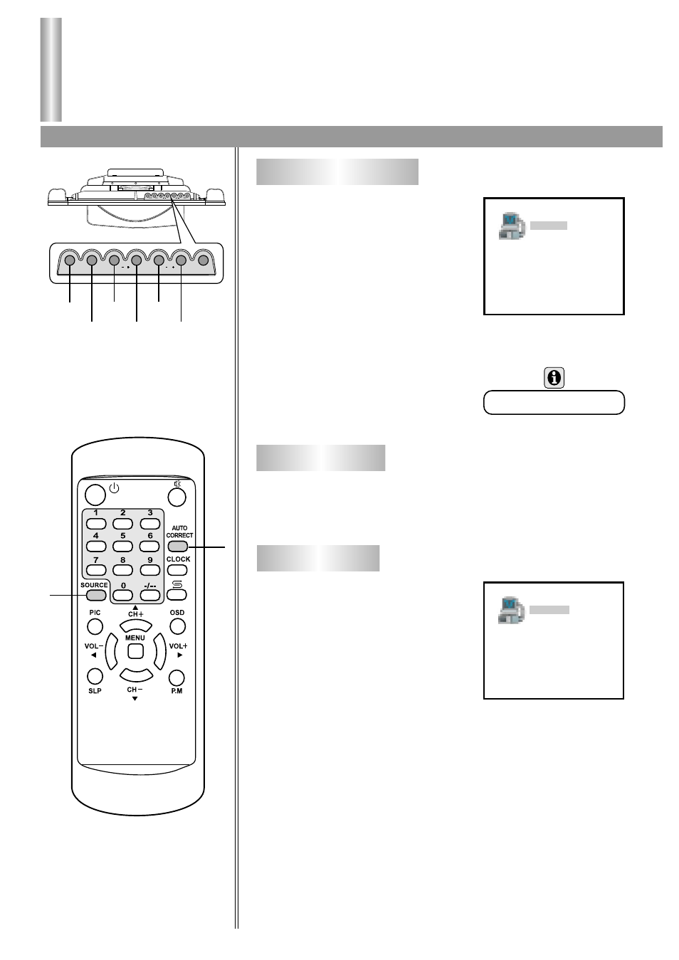 Operations in pc mode, Pc signal input, Auto adjusting | Palsonic TFTV-510 User Manual | Page 27 / 31