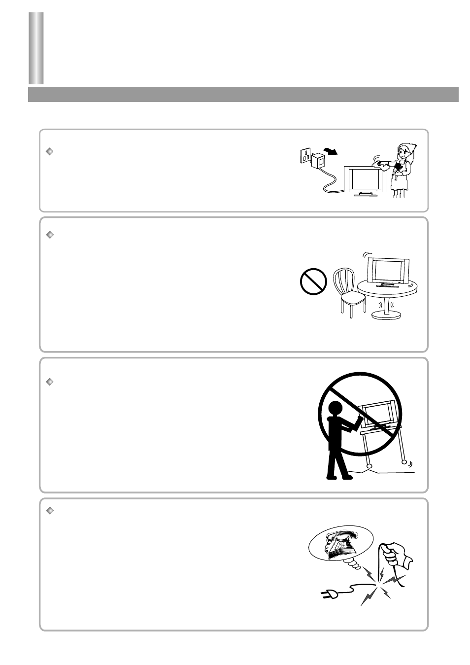 Cautions for safety | Palsonic TFTV-510 User Manual | Page 5 / 31