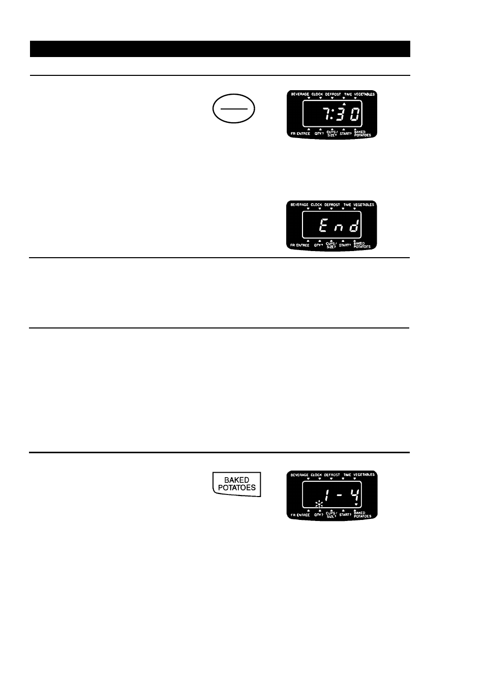 Using baked potatoes | Palsonic PMO-888 User Manual | Page 24 / 40