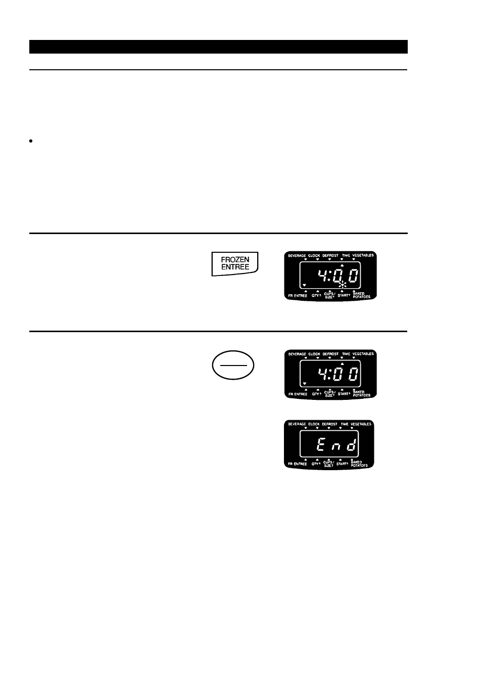 Using frozen entree | Palsonic PMO-888 User Manual | Page 28 / 40