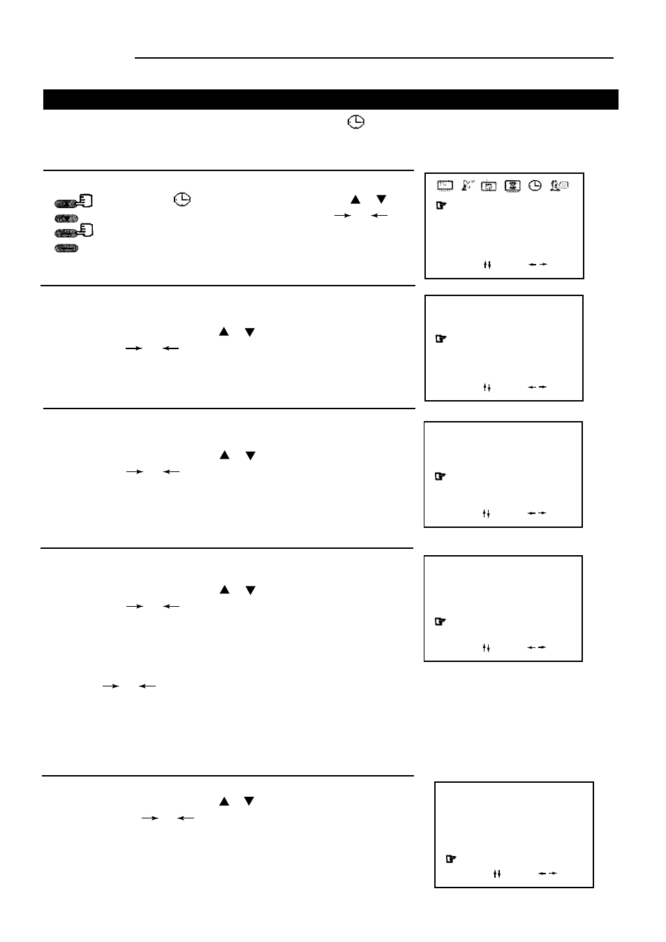 Clock setting, Operation, Clock set | Palsonic 8020PF User Manual | Page 20 / 25