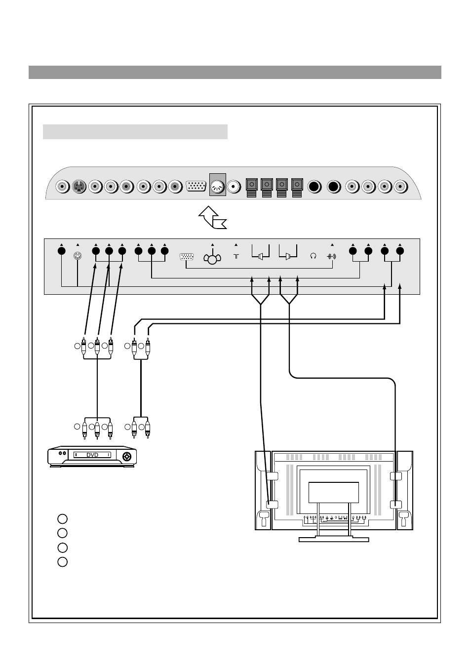 Installation, Continued), Connecting dvd player and speakers | Palsonic TFTV-760 User Manual | Page 11 / 31