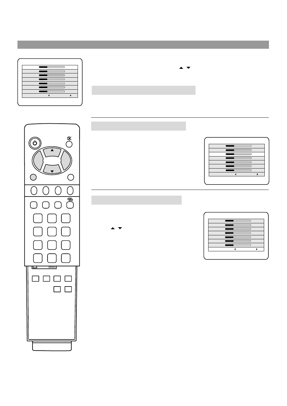 Adjusting brightness and contrast, Adjusting phase and frequency, Adjusting colour temperature | Picture setting | Palsonic TFTV-760 User Manual | Page 28 / 31