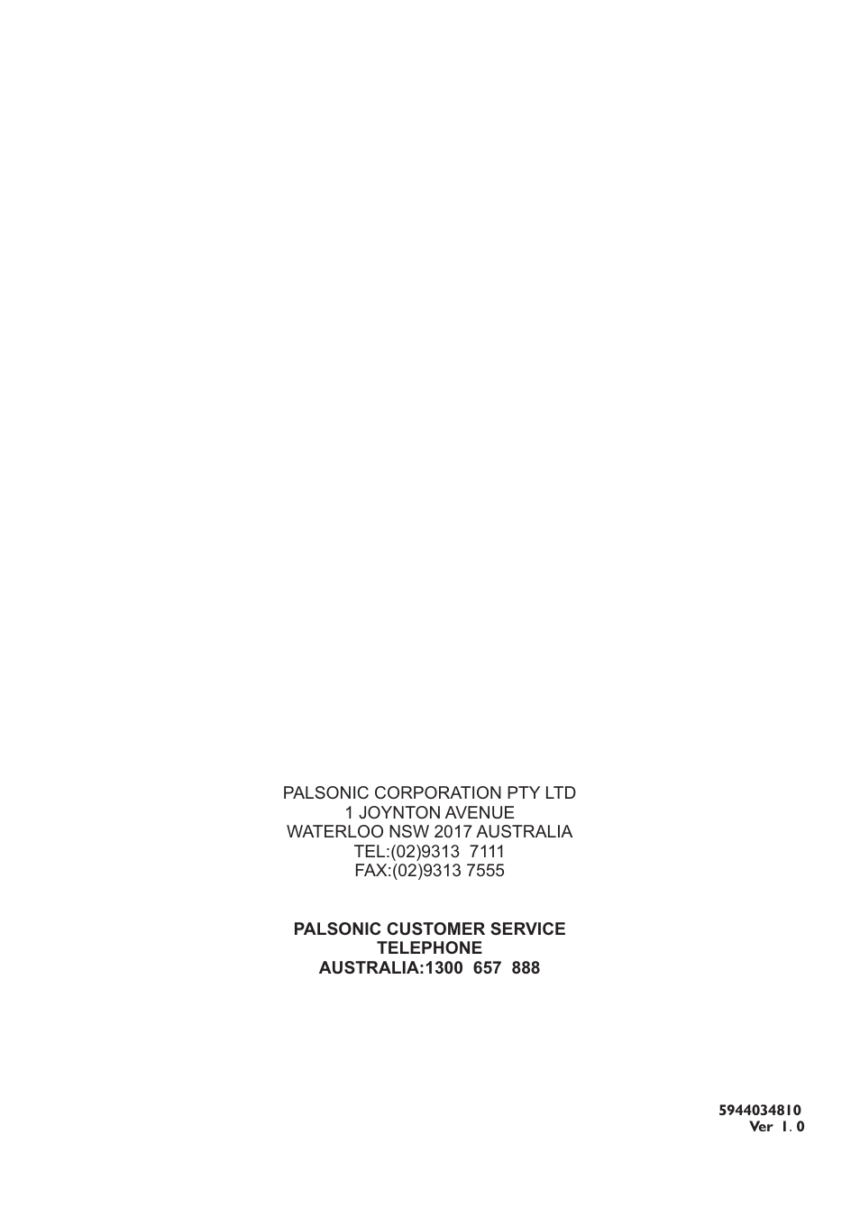 页 37 | Palsonic TFTV683HD User Manual | Page 37 / 37