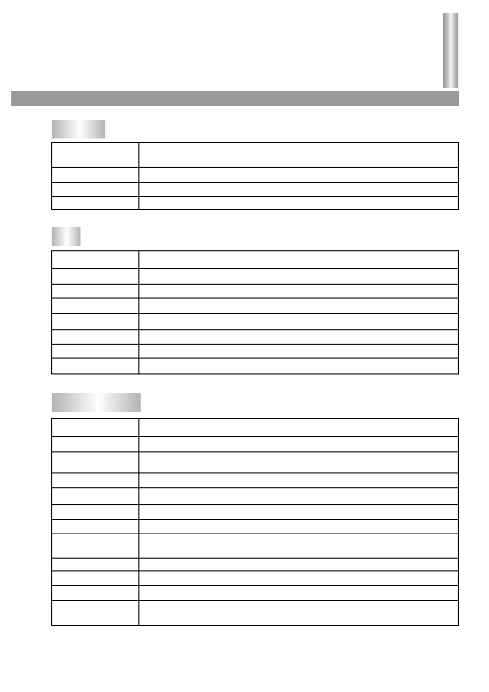 Specifications | Palsonic 76WSHDA User Manual | Page 38 / 39