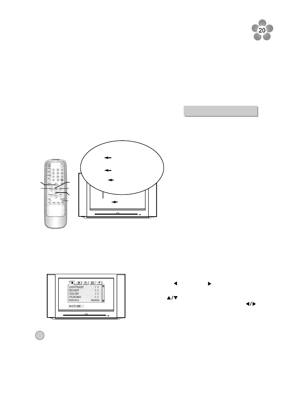 Picture and sound adjustments | Palsonic 76WSHD User Manual | Page 24 / 45