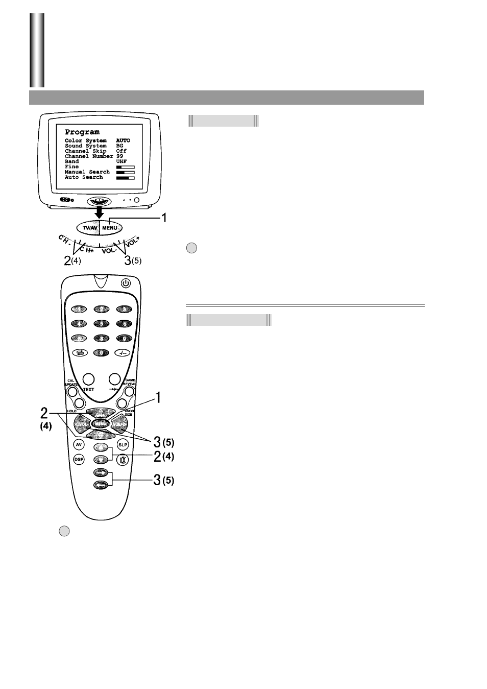 Tuning in | Palsonic 3425G User Manual | Page 15 / 28