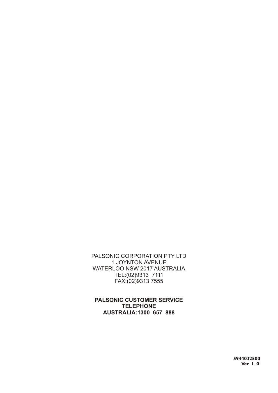 页面 35 | Palsonic TFTV490PWHD User Manual | Page 35 / 35