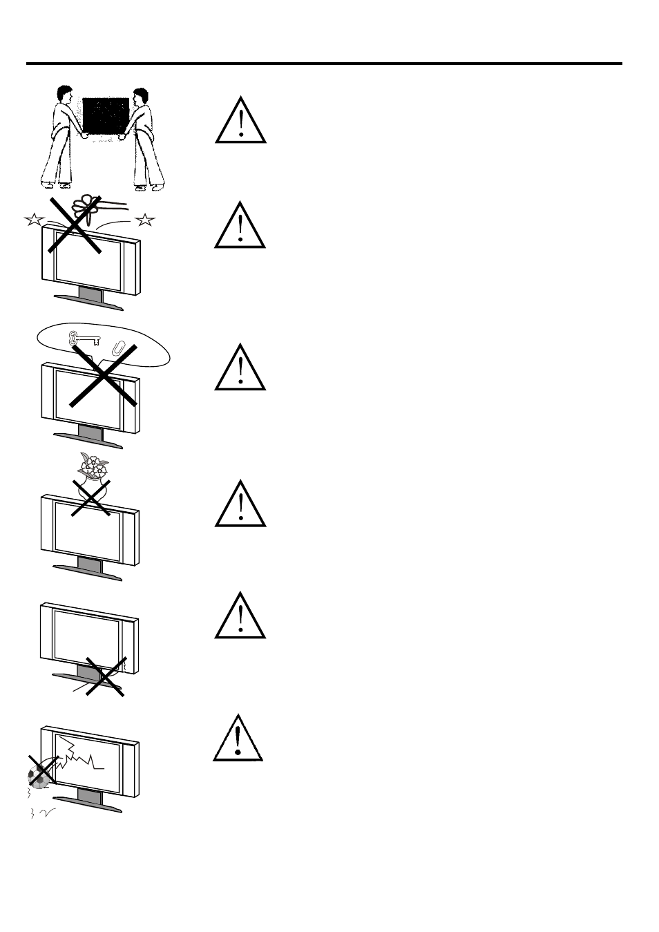 Tftv836bk-2 copy, Warnings and cautions | Palsonic TFTV836BK User Manual | Page 3 / 25