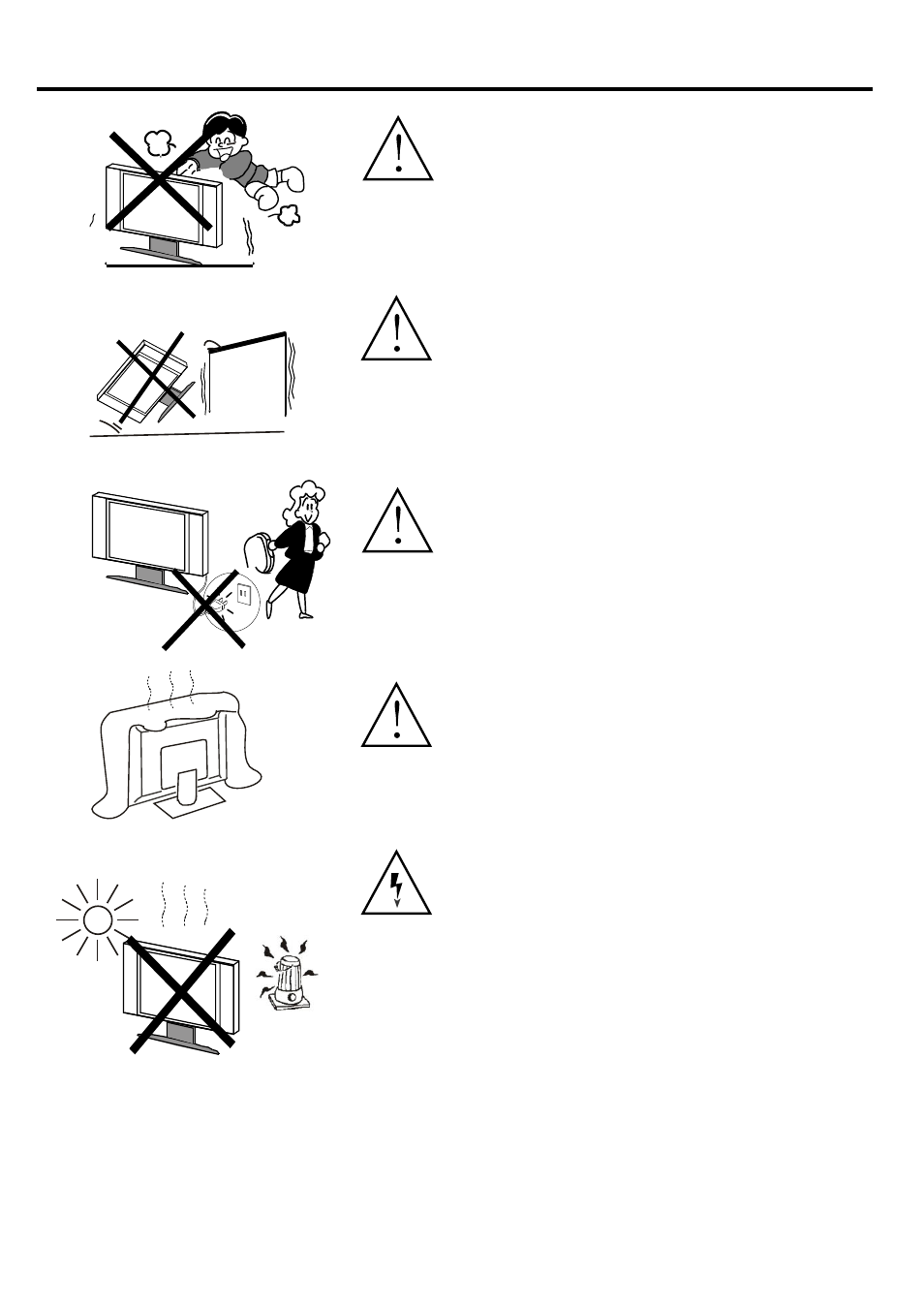 Tftv836bk-3 copy, Warning and cautions | Palsonic TFTV836BK User Manual | Page 4 / 25