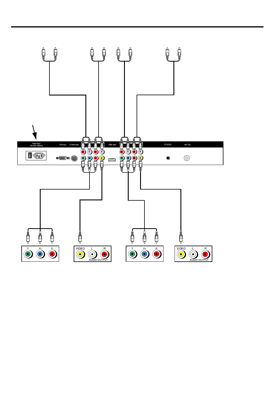 Tftv836bk-8 copy, System connection | Palsonic TFTV836BK User Manual | Page 9 / 25