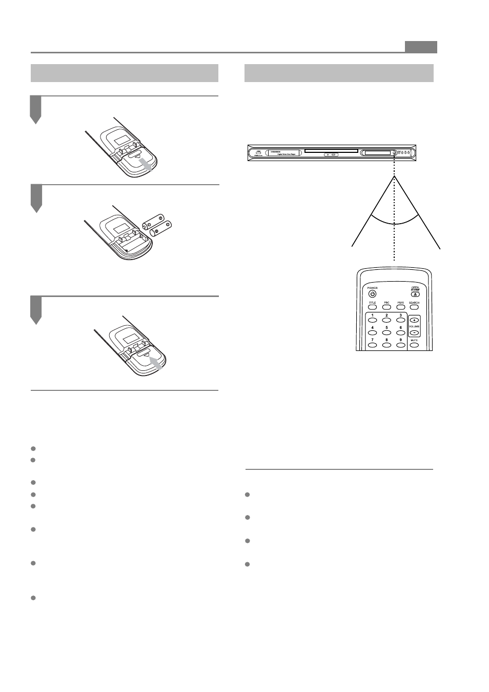 Remote control preparation | Palsonic DVD2050DX User Manual | Page 30 / 32