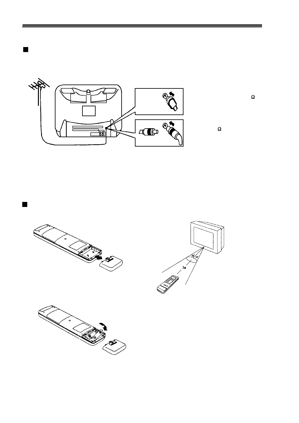 Antenna connection, Battery installation | Palsonic 3410 User Manual | Page 5 / 21