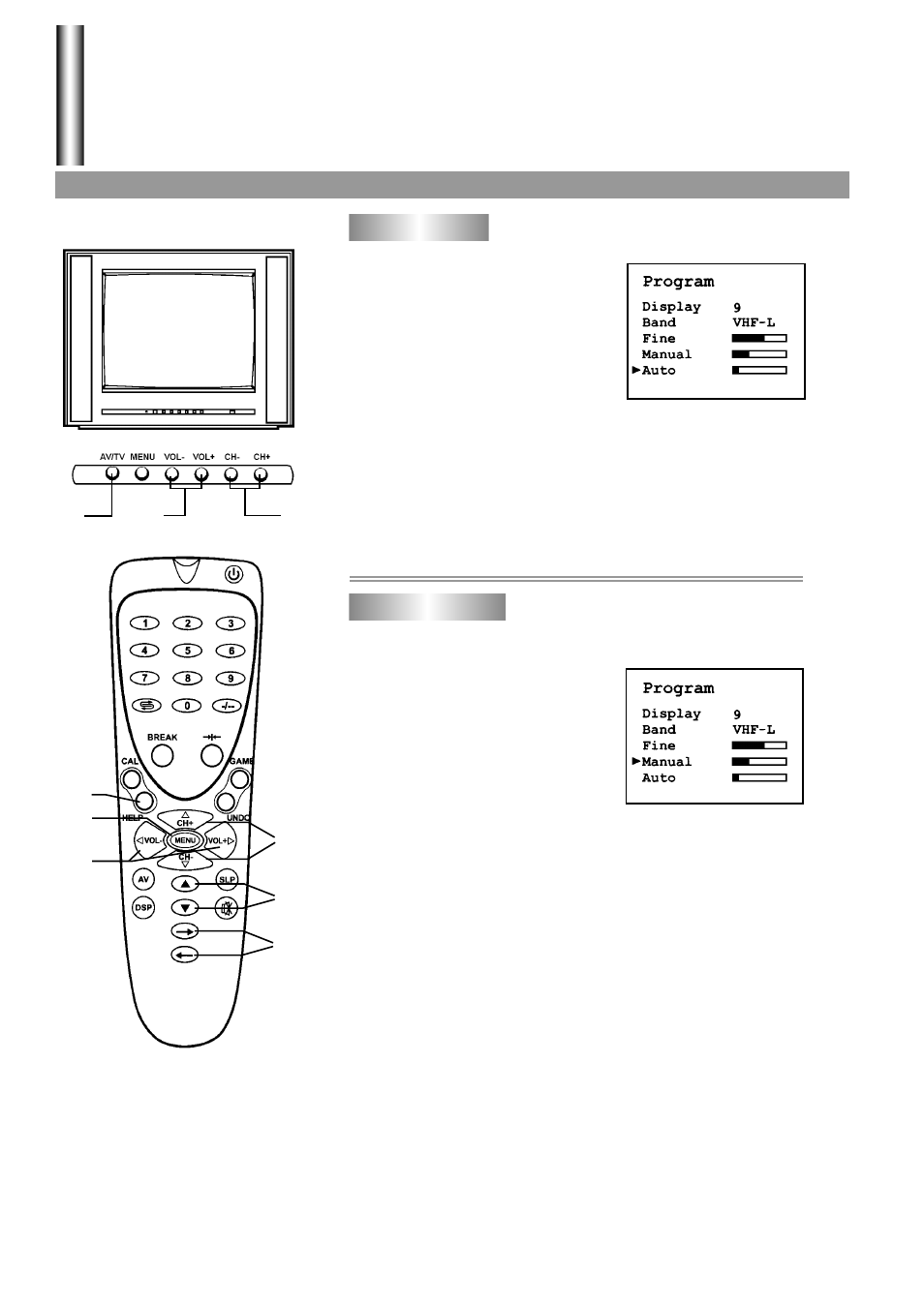 Tuning in | Palsonic 3430G User Manual | Page 16 / 31