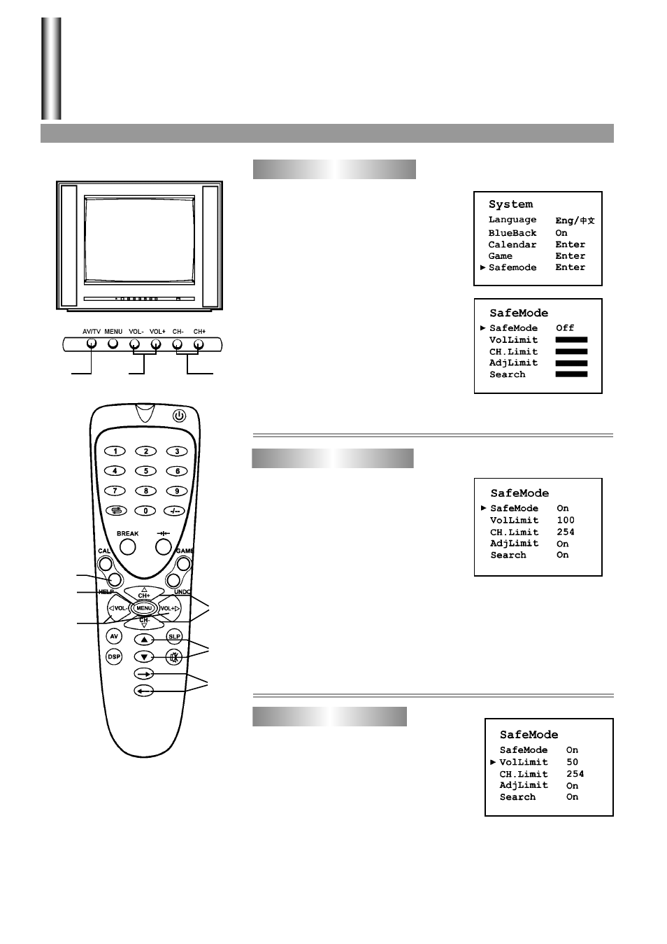 Safe mode | Palsonic 3430G User Manual | Page 26 / 31