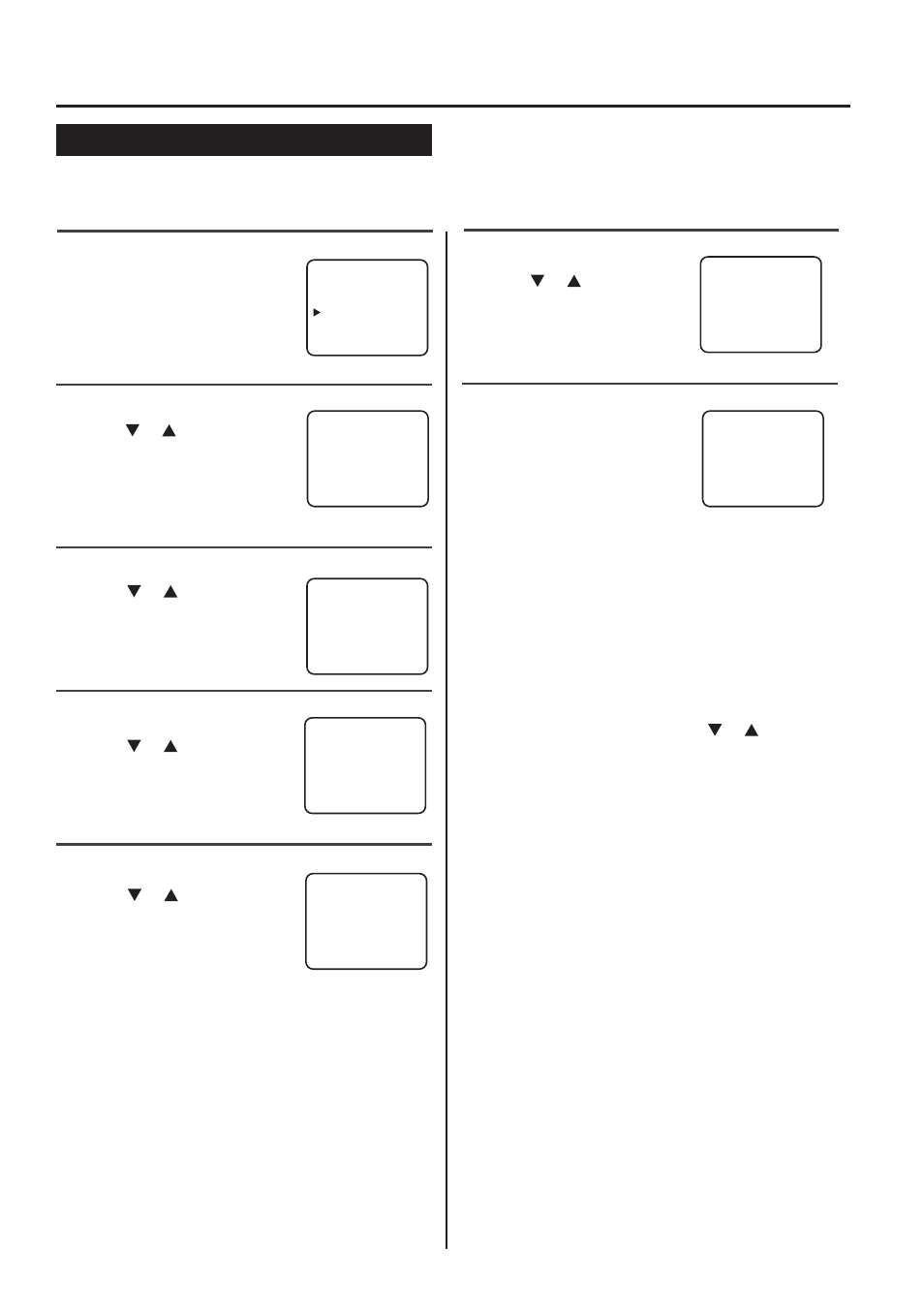 Clock setting, 1 select "setting clock, 2 select the month | 3 select the day, 4 select the year, 5 select the hour, 6 select the minute, 7 start the clock | Palsonic TVP-342 User Manual | Page 11 / 26