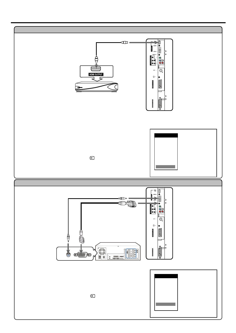Connections, Continued) | Palsonic TFTV935S User Manual | Page 16 / 36