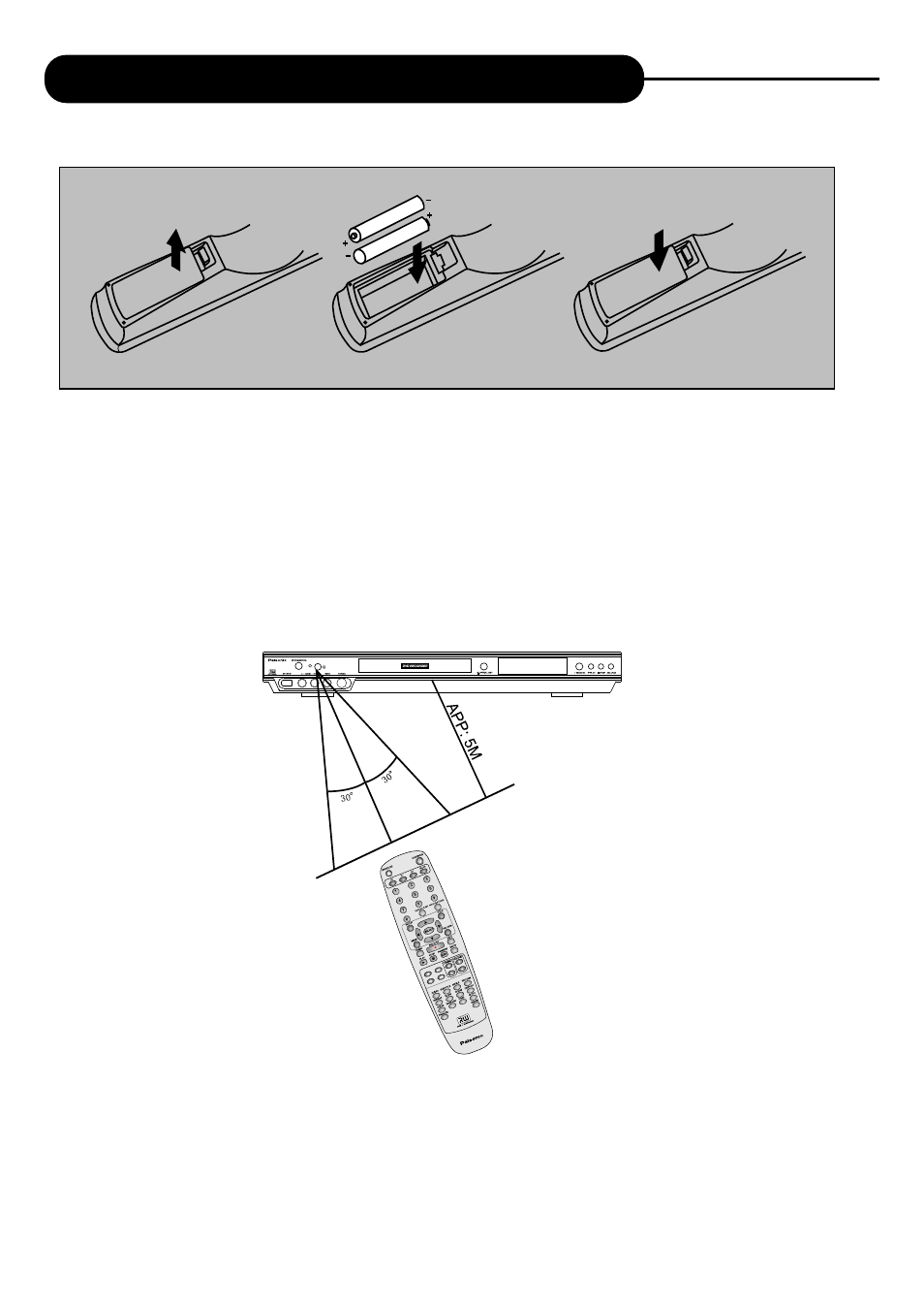 How to install and use the remote controller | Palsonic DVD R 212 User Manual | Page 11 / 48