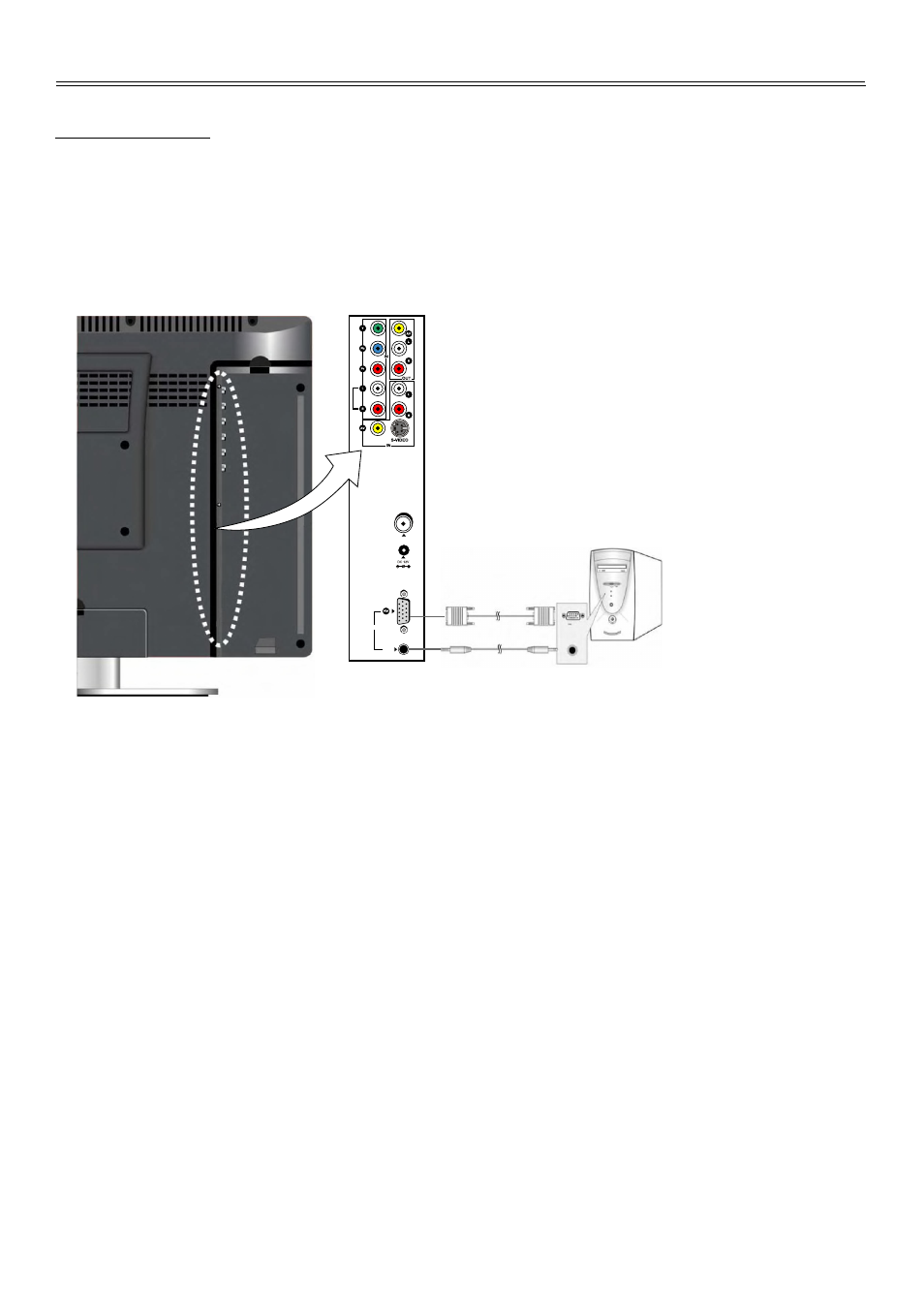 System connections (continued), Connecting pc | Palsonic TFTV2035BK User Manual | Page 14 / 40