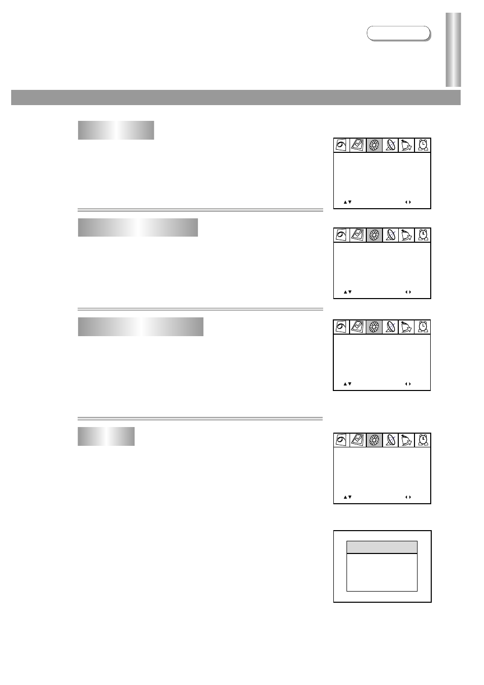 Other function introduction, Operations noise reduction setting, Image enhance setting zoom setting calendar | Palsonic 5130TS User Manual | Page 26 / 30