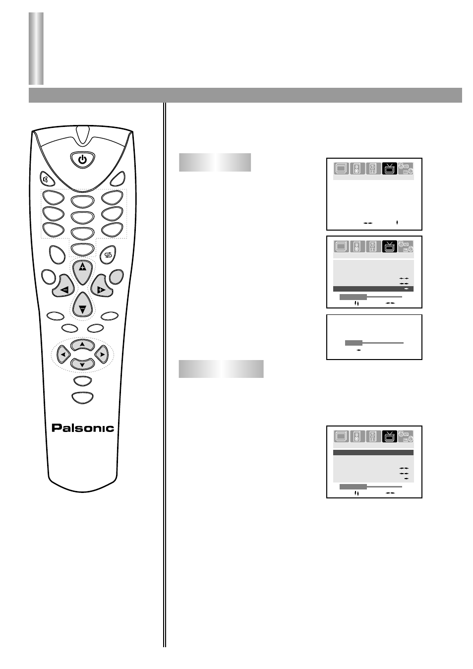 Tuning in, Manual search auto search, Auto search/manual search/to skip unwanted channel | Operations | Palsonic 8110Y User Manual | Page 14 / 29