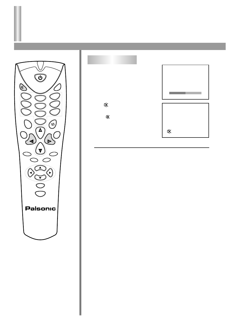 Sound adjustment, Adjusting volume | Palsonic 6140GY User Manual | Page 20 / 29