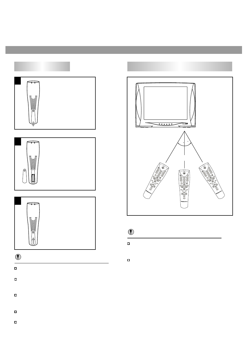 Effective range of the remote 1, Open the battery cover, Me nu | Dsp edit sleep sound pic game system scan, Me n u, Dsp ed it sl ee p sou nd pi c ga me sy ste m scan, Men u, Ds p ed it sle ep sou nd pic ga me sys tem s ca n | Palsonic 6140GY User Manual | Page 9 / 29