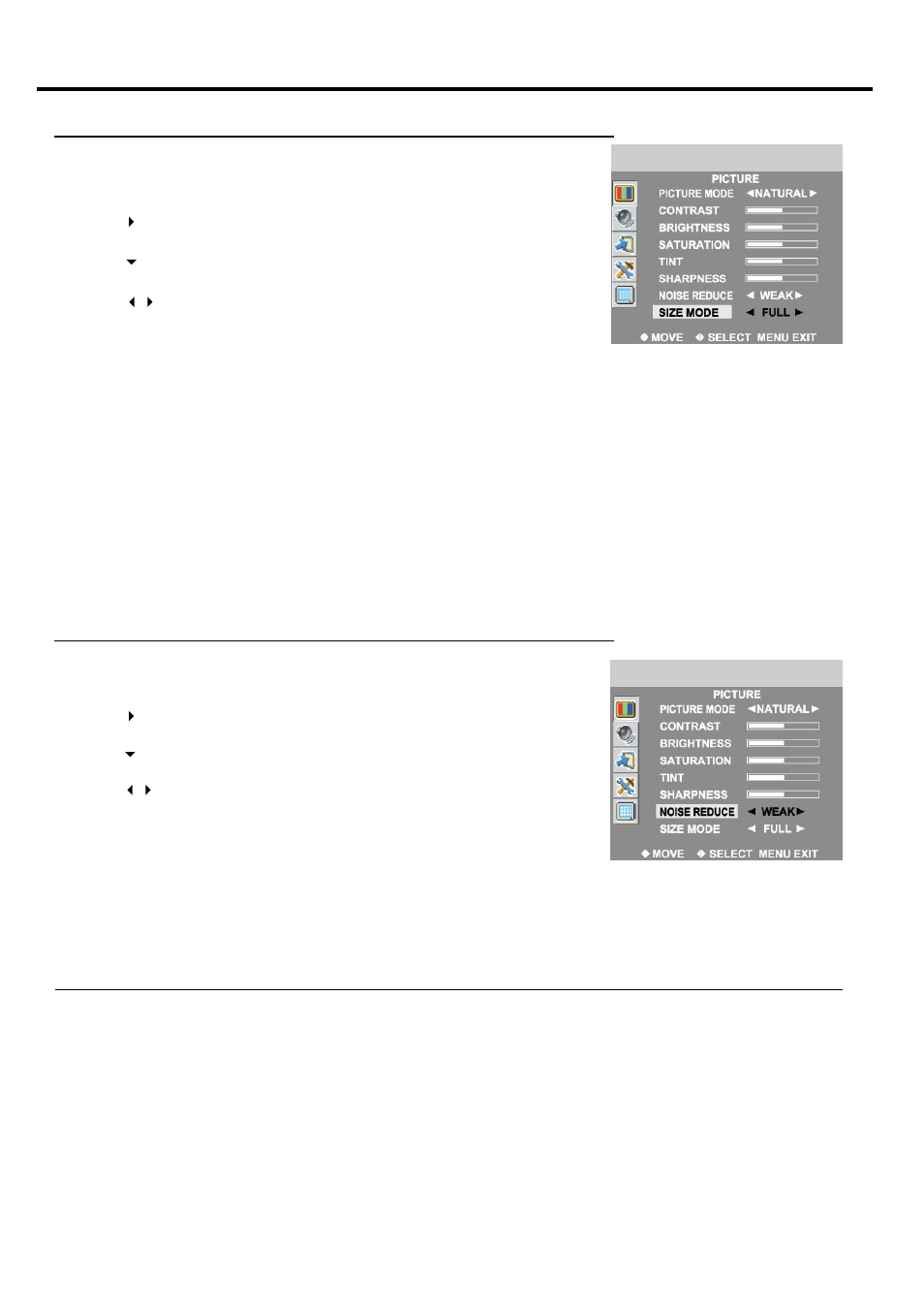 Setting picture | Palsonic TFTV681U User Manual | Page 26 / 36
