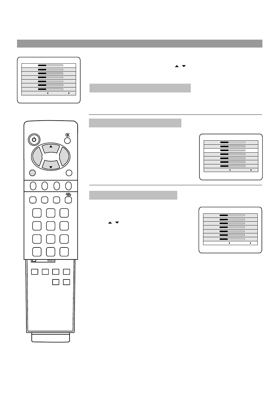 Adjusting brightness and contrast, Adjusting phase and frequency, Adjusting colour temperature | Picture setting | Palsonic TFTV765 User Manual | Page 28 / 31