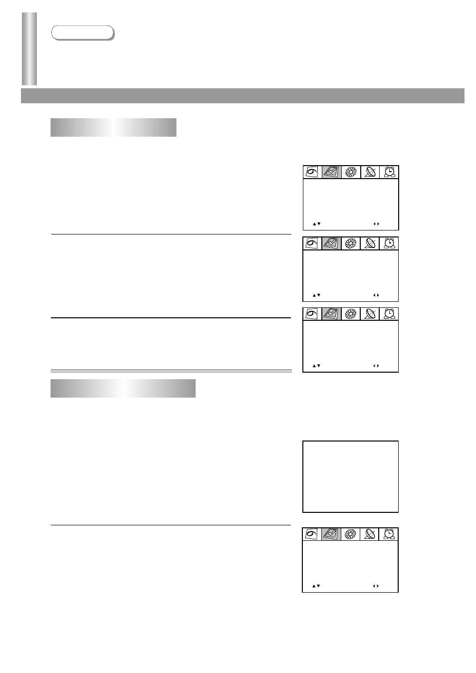 Editing programs, Continued), Operations | Channel exchange/copy, Setting colour/sound system | Palsonic 6125TS User Manual | Page 20 / 31