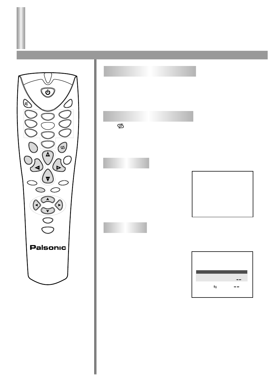 32 1 4 channel selection | Palsonic 6830GY User Manual | Page 18 / 29