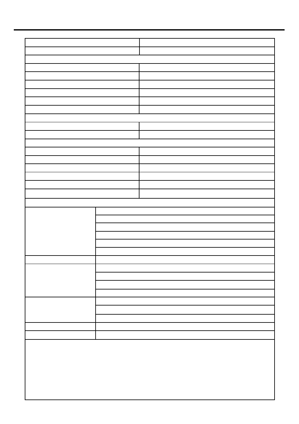 Specifications | Palsonic PDP4200 User Manual | Page 39 / 41