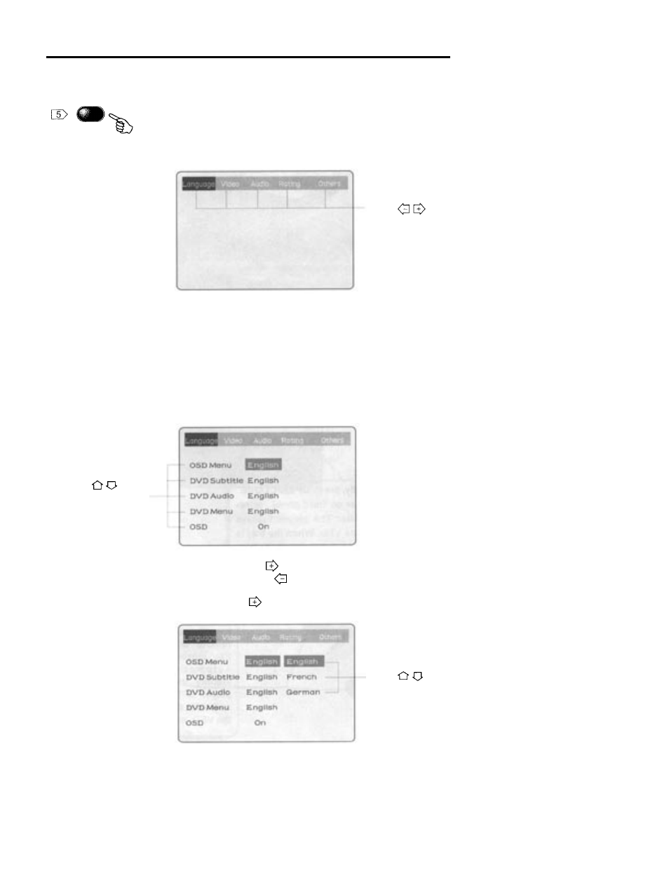 Modes and features setup | Palsonic DVD5000 User Manual | Page 17 / 37