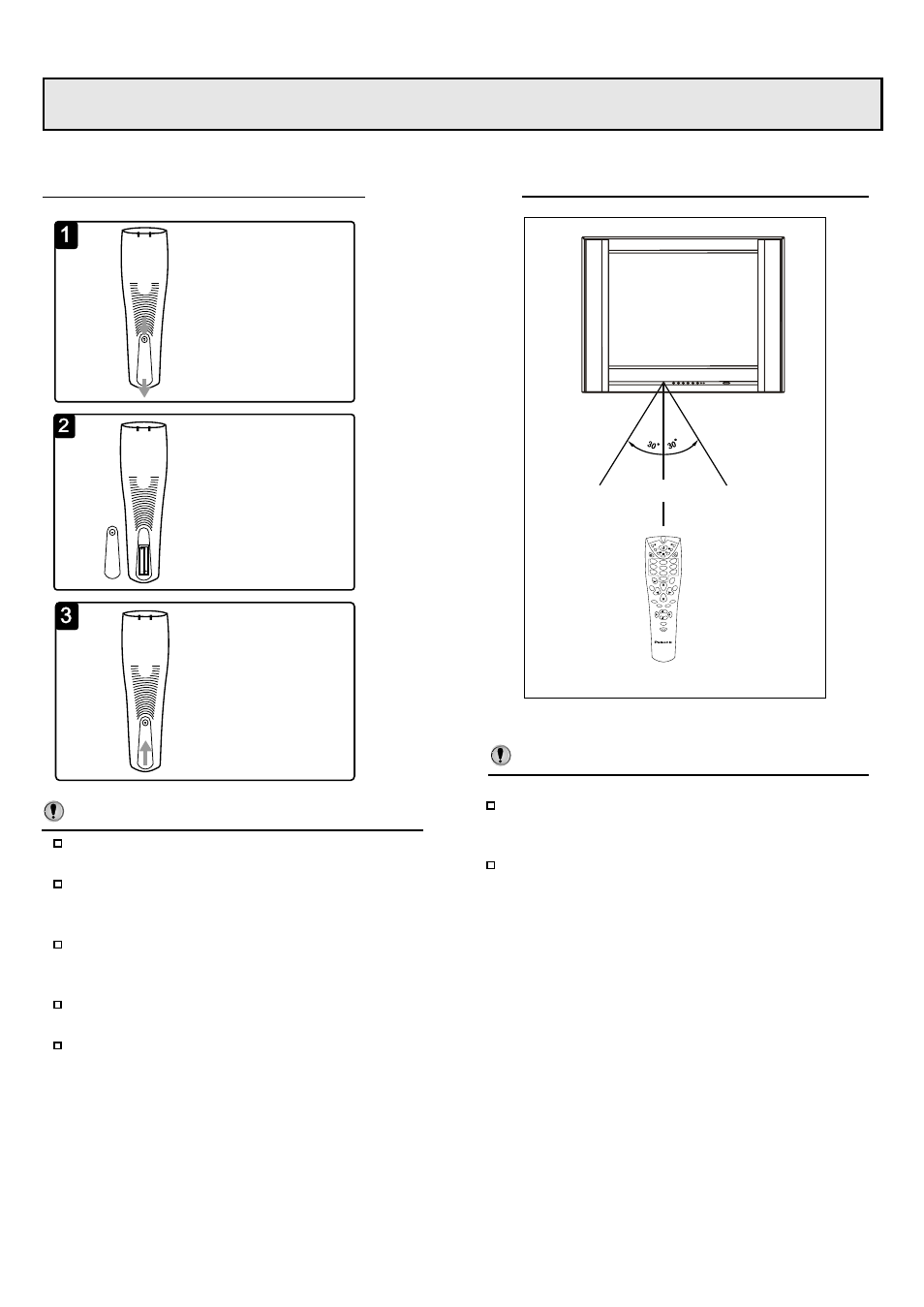 Installation, Installing batteries, Effective range of the remote | Open the battery cover. replace the battery cover, Sound s.m p.m hotel lock --/--- o k m en u | Palsonic 6830TG User Manual | Page 9 / 34