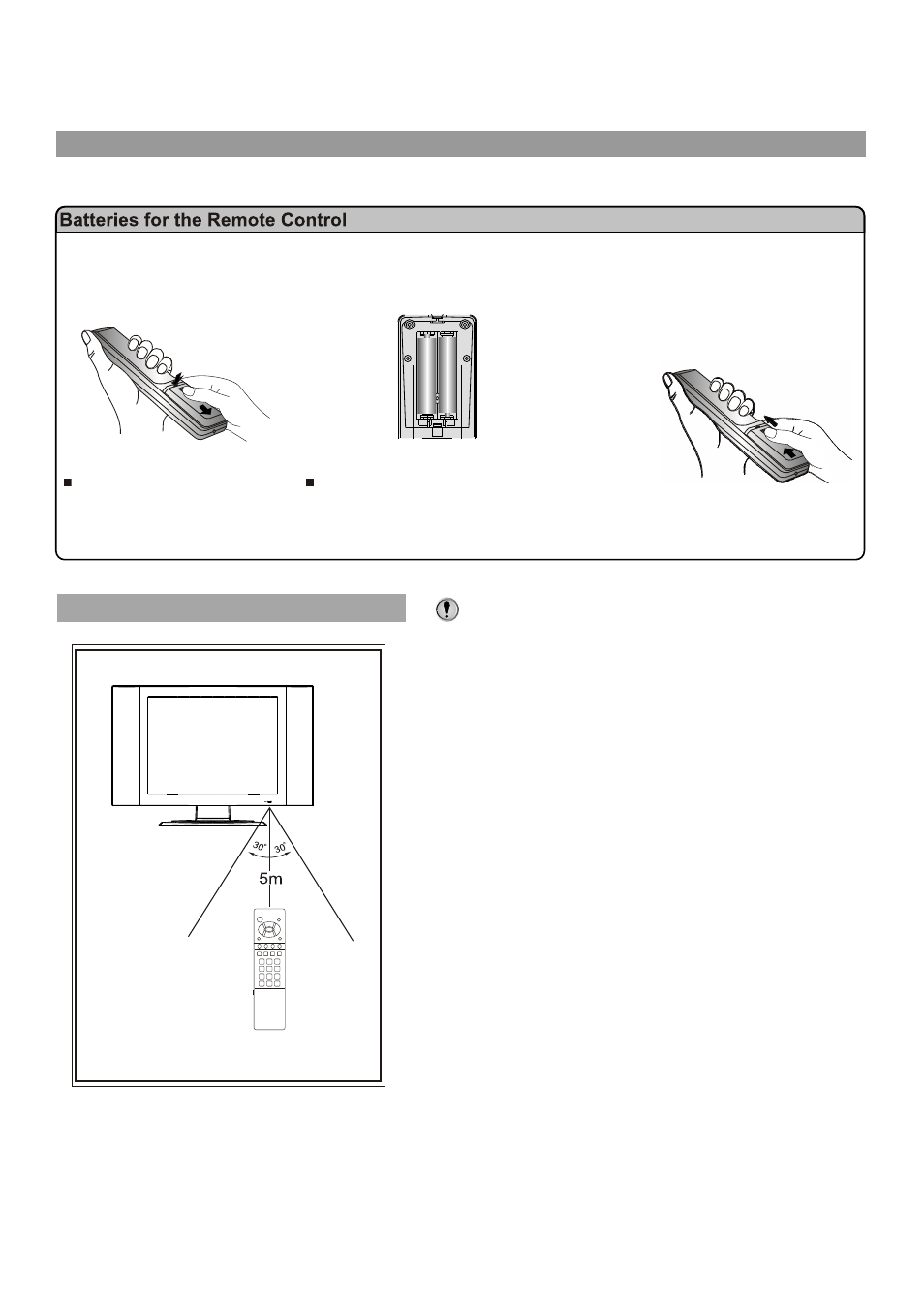 Preparing the remote control | Palsonic TFTV435WS User Manual | Page 9 / 32