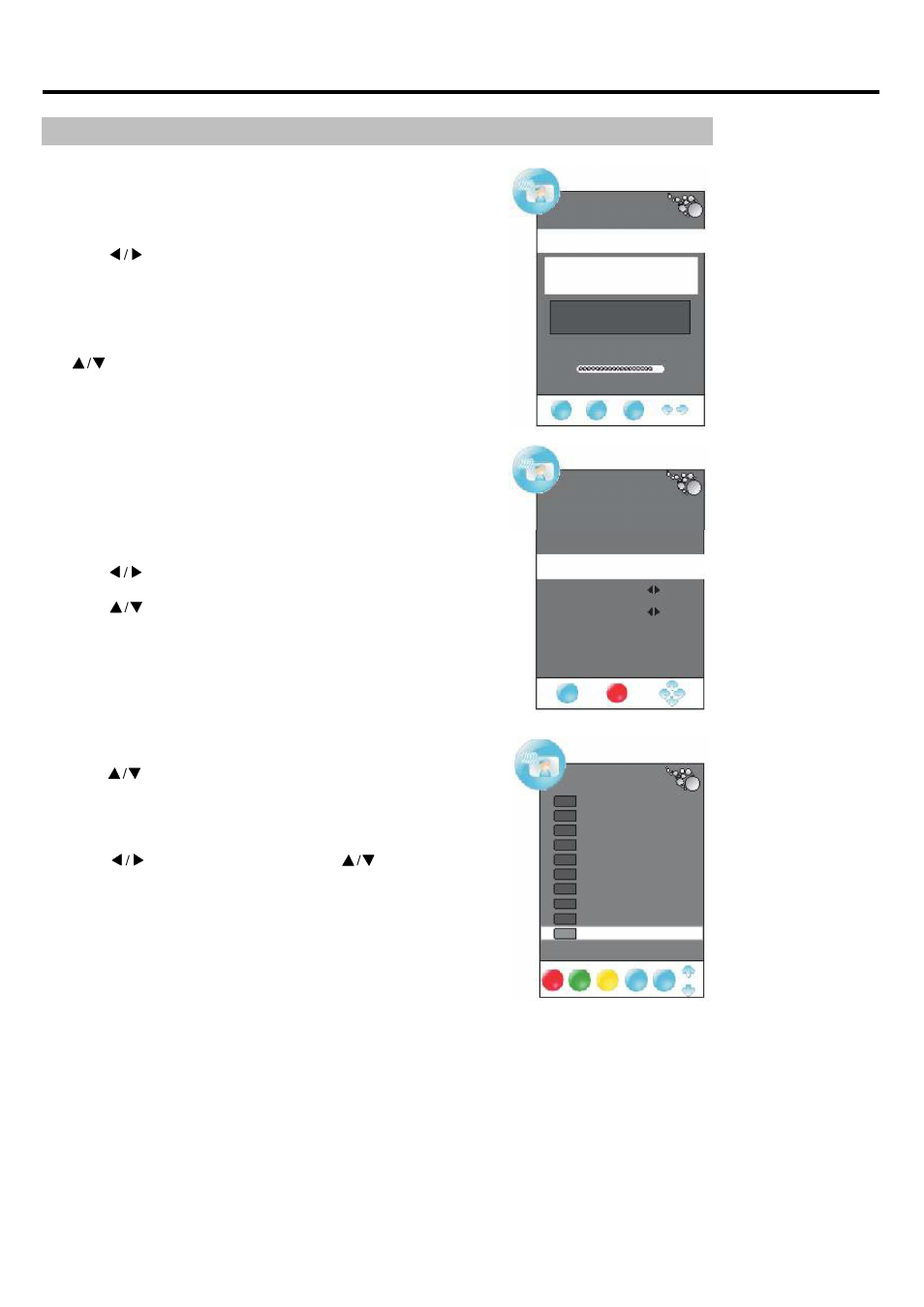 Menu operation, Continued), Channel menu | 10 dtv manual tuning, Atv manual tuning, Programme edit | Palsonic PDP 4280HD User Manual | Page 11 / 21
